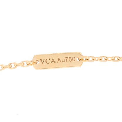 Van Cleef & Arpels 18K Rose Gold Carnelian Black Onyx Lucky Spring Open Wings Lady Bug Pendant Necklace 3 of 6
