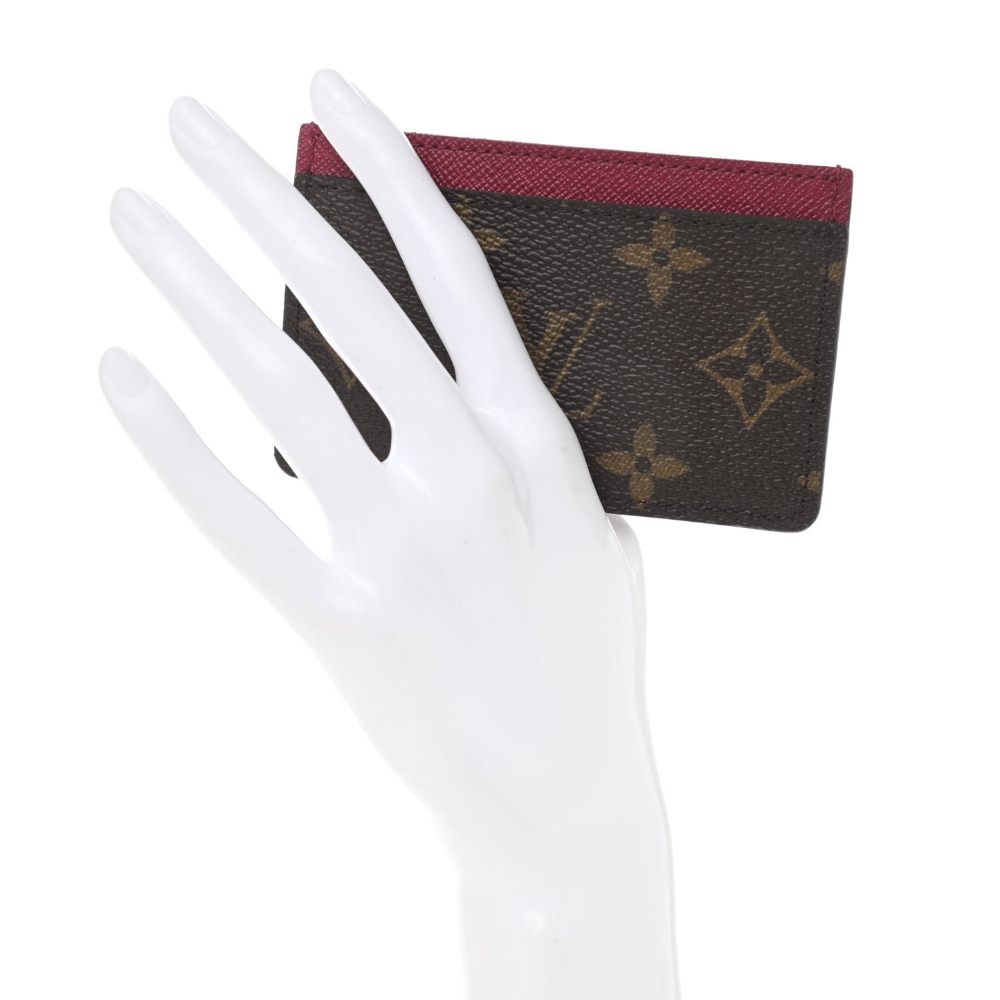 Monogram Card Holder Fuchsia
