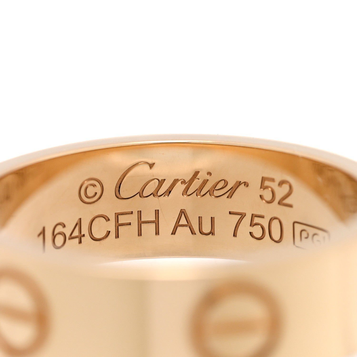 Cartier 18K Yellow Gold 5.5mm LOVE Ring 52 6 4 of 5
