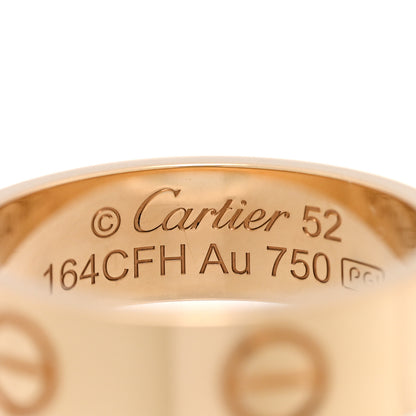 Cartier 18K Yellow Gold 5.5mm LOVE Ring 52 6 4 of 5