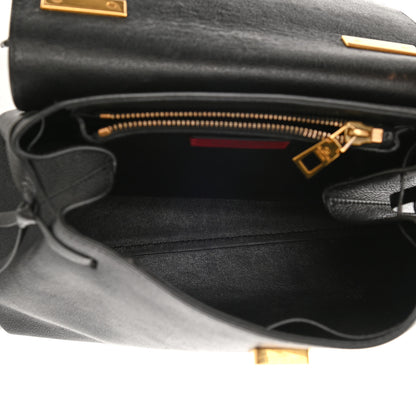 Valentino Garavani Calfskin VRing Shoulder Bag Black 4 of 7