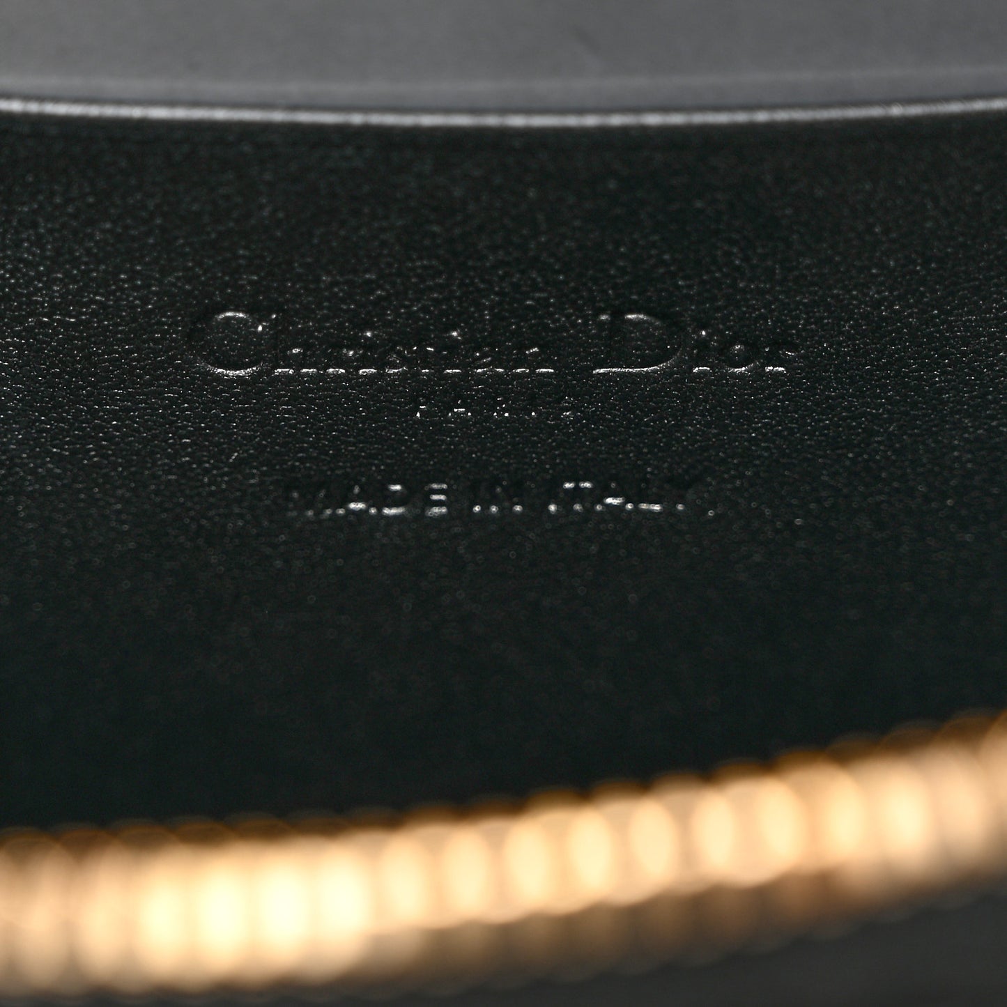 Lambskin Cannage Lady Dior Phone Holder Black