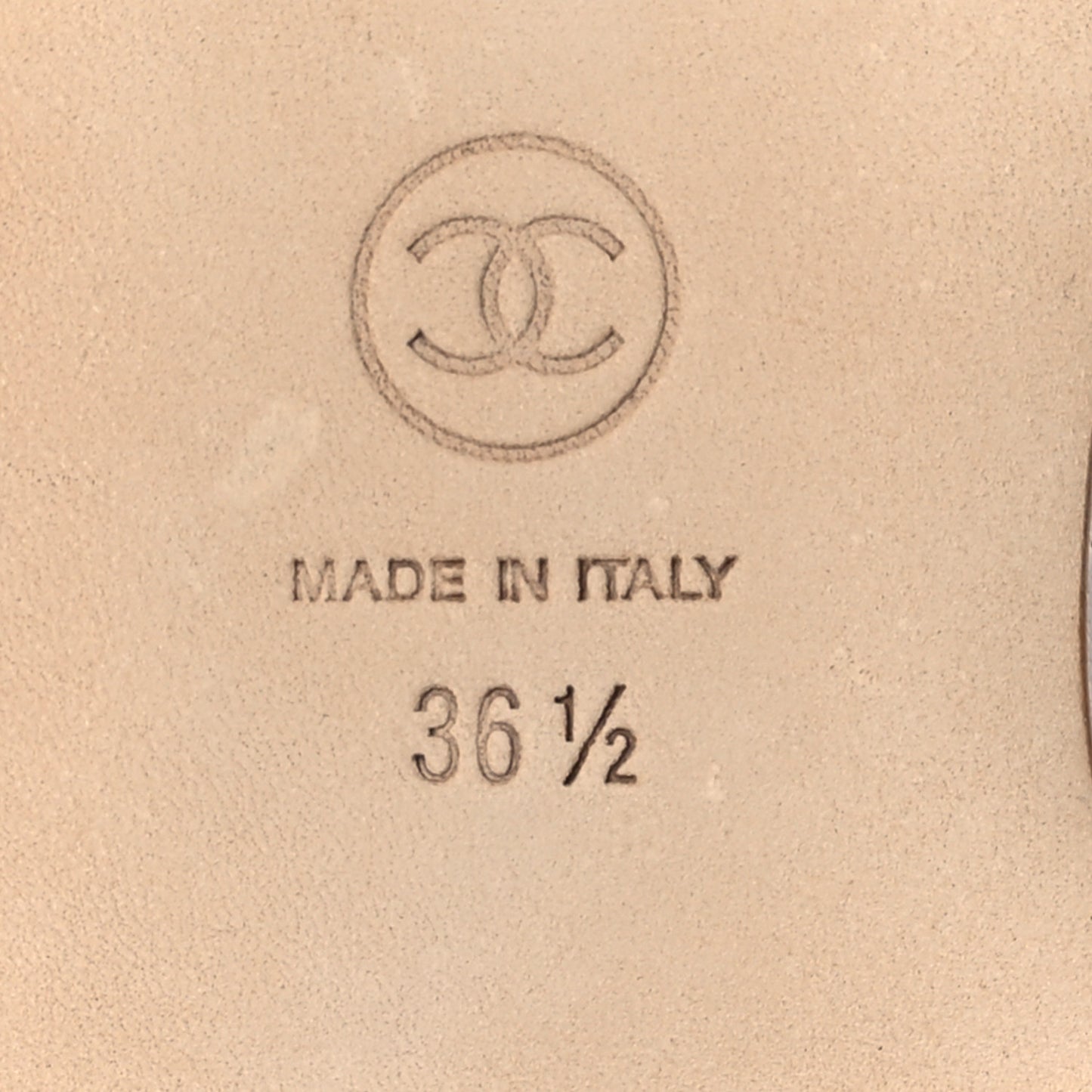 Lambskin Quilted CC Cambon Ballet Flats 36.5 Black White