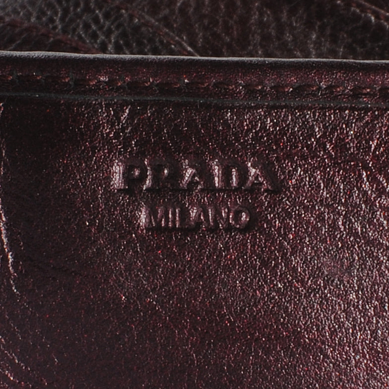 Nappa Mordore Stripes Continental Wallet Lampone