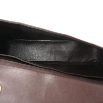 Chanel Caviar Quilted Jumbo Single Flap Dark Brown 5 of 11