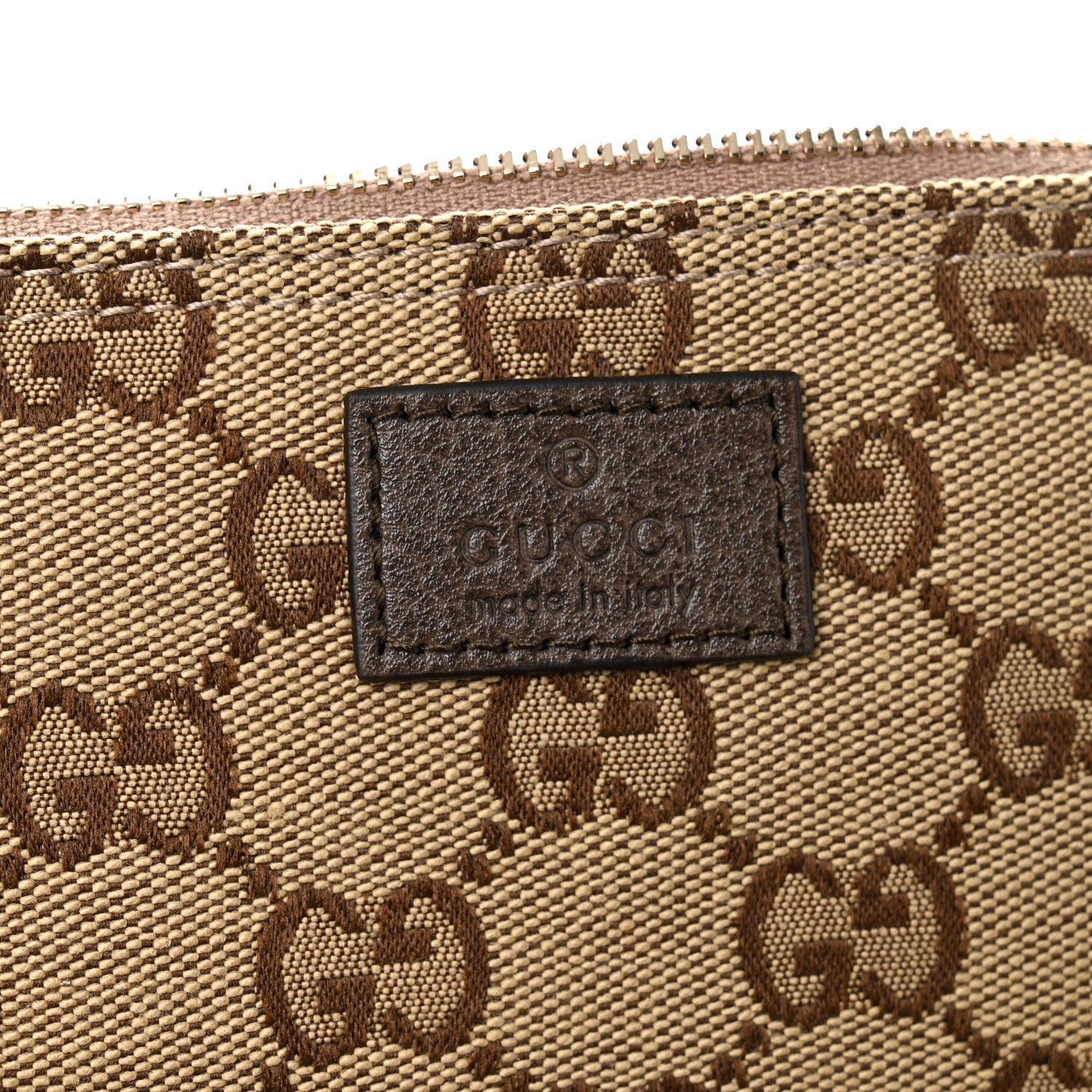 Gucci GG Monogram Web Large Giglio Tote Bag Beige Dark Brown 7 of 13