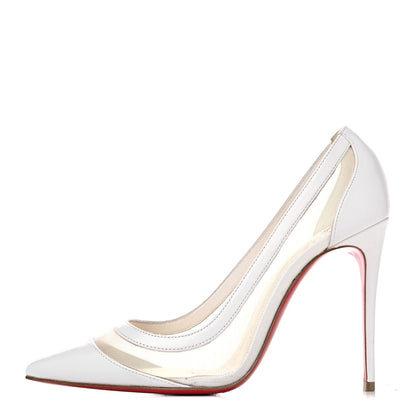 Christian Louboutin Kid Rete Galativi 100 Pumps 35 Bianco 1 of 16