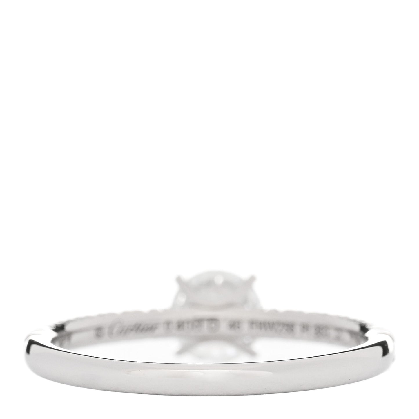 Platinum Diamond .40ct Etincelle De Cartier Solitaire Engagement Ring 46 3.75