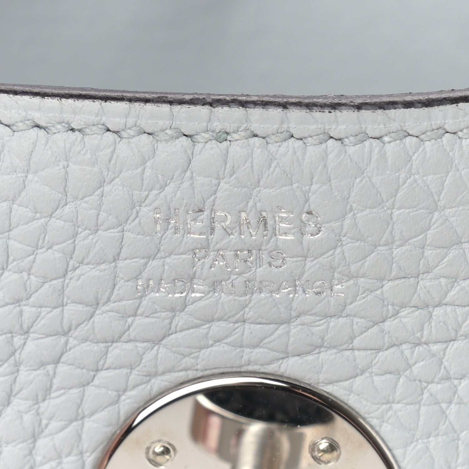 Hermes Taurillon Clemence Lindy 26 Bleu Pale 6 of 9