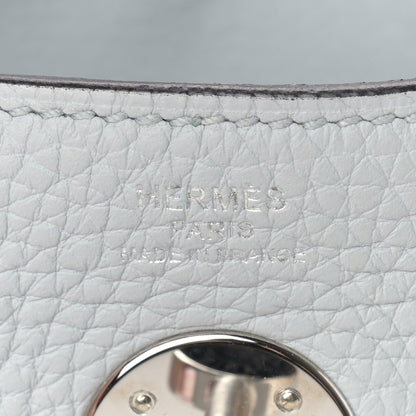 Hermes Taurillon Clemence Lindy 26 Bleu Pale 6 of 9