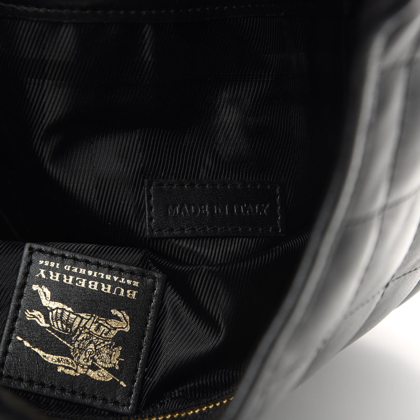 Calfskin Quilted Brook Hobo Black