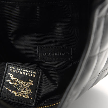 Burberry Calfskin Quilted Brook Hobo Black 7 of 11