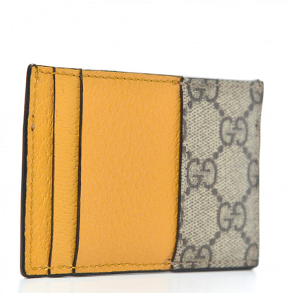 Gucci GG Supreme Monogram Neo Vintage Card Holder Beige Crop New Acero 3 of 6
