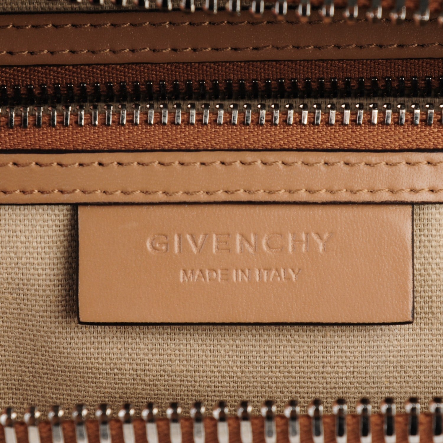 Givenchy Shiny Lord Calfskin Medium Antigona Dark Beige 4 of 5