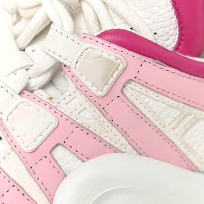 Louis Vuitton Calfskin Technical Nylon LV Archlight Sneakers 38 White Pink Blue 10 of 16