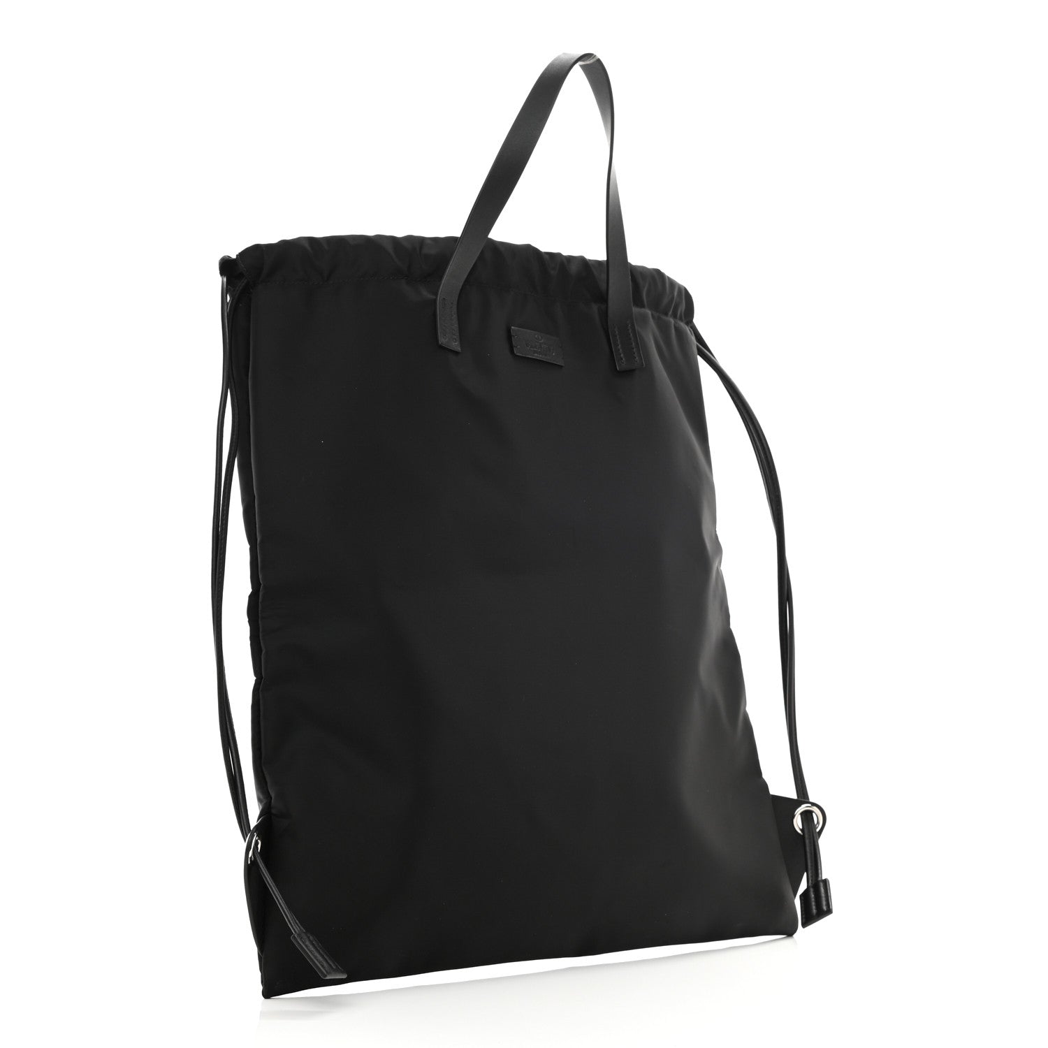 Valentino Garavani Nylon VLogo Drawstring Backpack Black 3 of 12