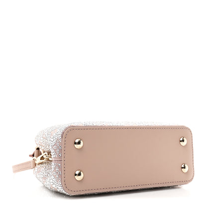 Louis Vuitton Calfskin Satin Swarovski Crystal Mini Capucines Desert Sand 4 of 10