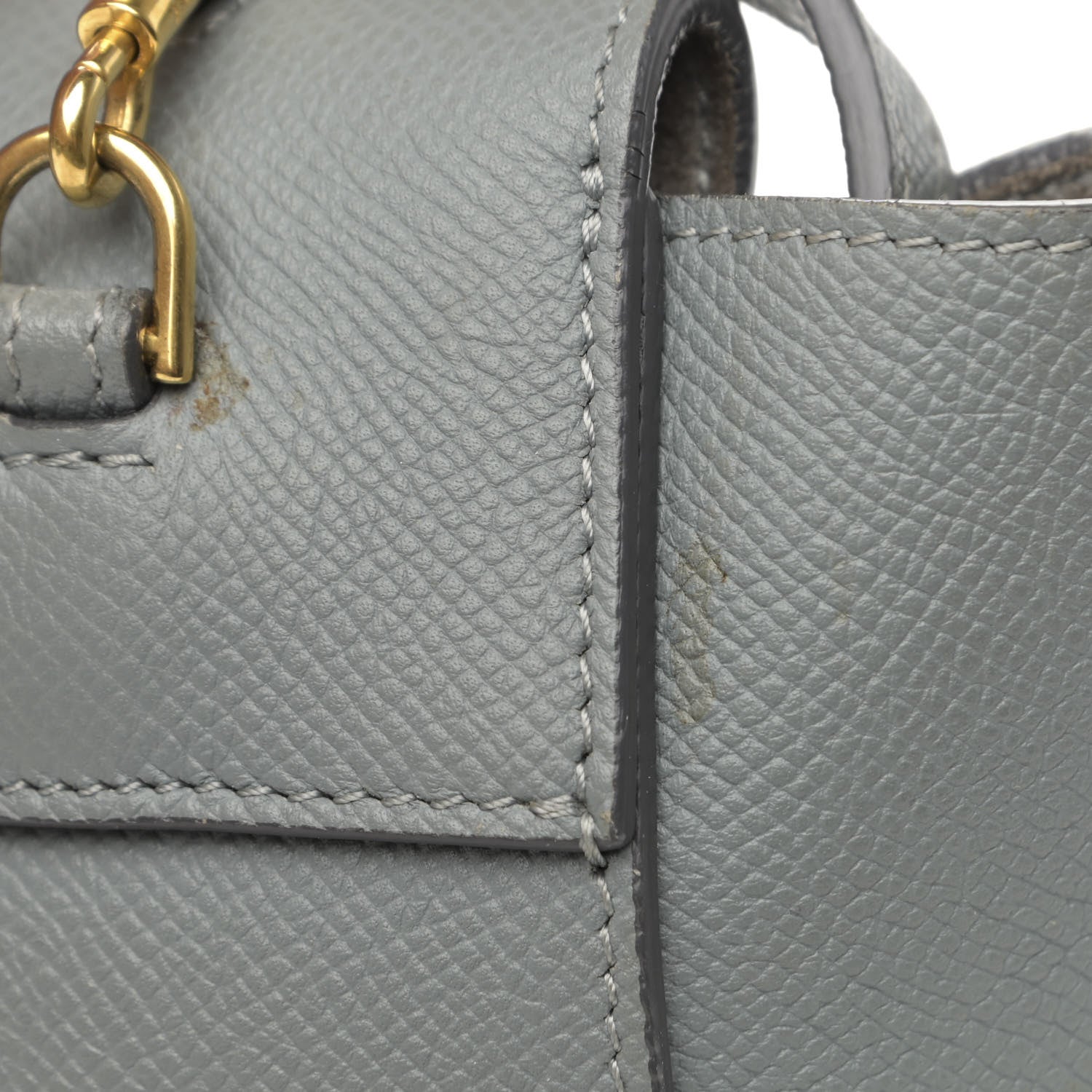 Celine Grained Calfskin Nano Belt Bag Grey 12 of 18