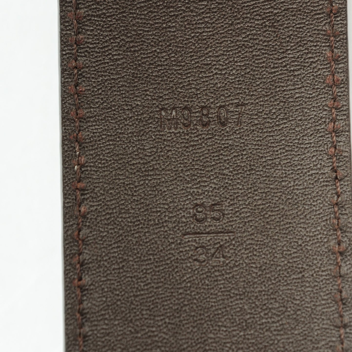 Damier Ebene 40mm LV Initiales Belt 85 34