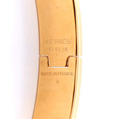 Hermes Enamel Narrow Clic Clac H Bracelet PM White 4 of 5