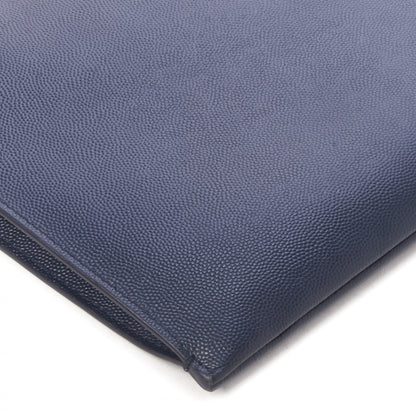 Saint Laurent Grain De Poudre Zipped Tablet Holder Marine 5 of 8