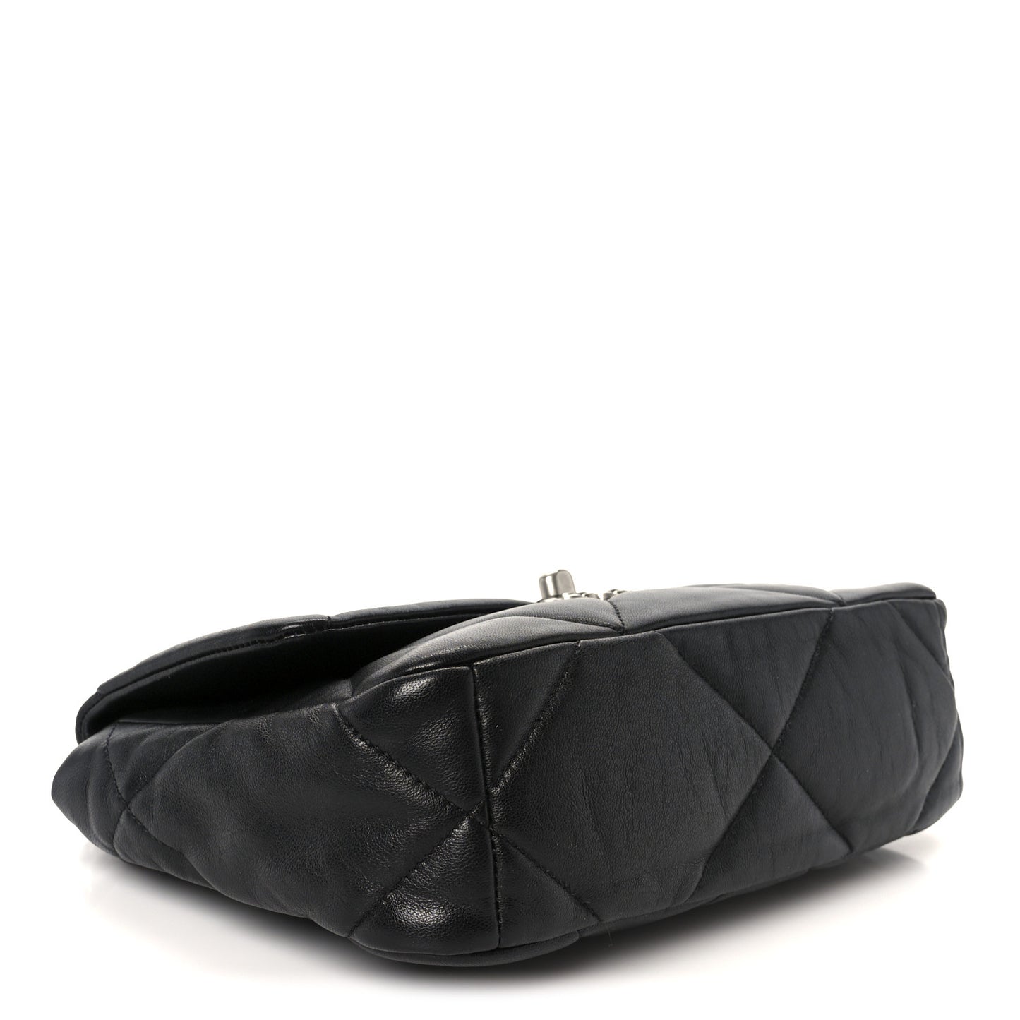 Lambskin Quilted Medium Chanel 19 Flap Black