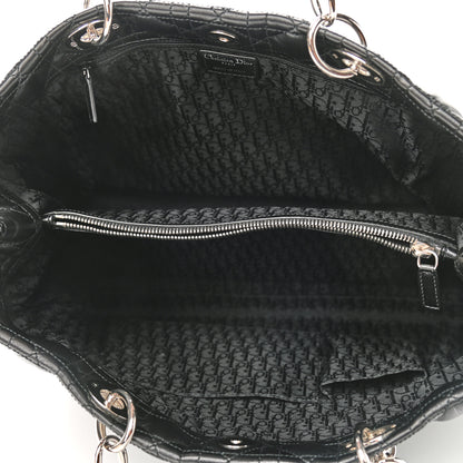 Christian Dior Lambskin Cannage Large Dior Soft Shopping Tote Black 5 of 9