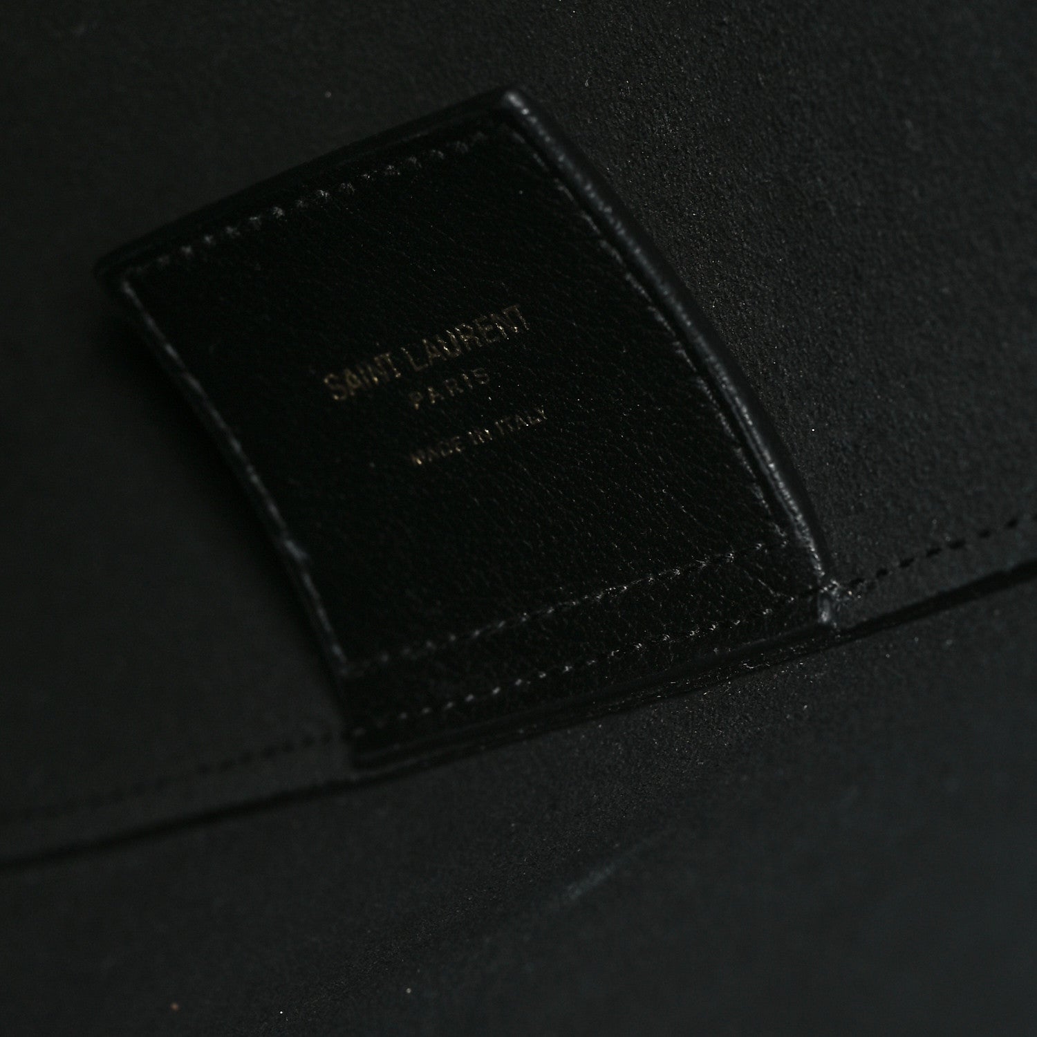 Saint Laurent Calfskin North-South Shopping Tote Black 7 of 12