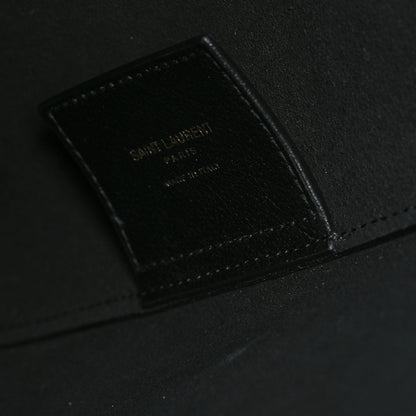 Saint Laurent Calfskin North-South Shopping Tote Black 7 of 12