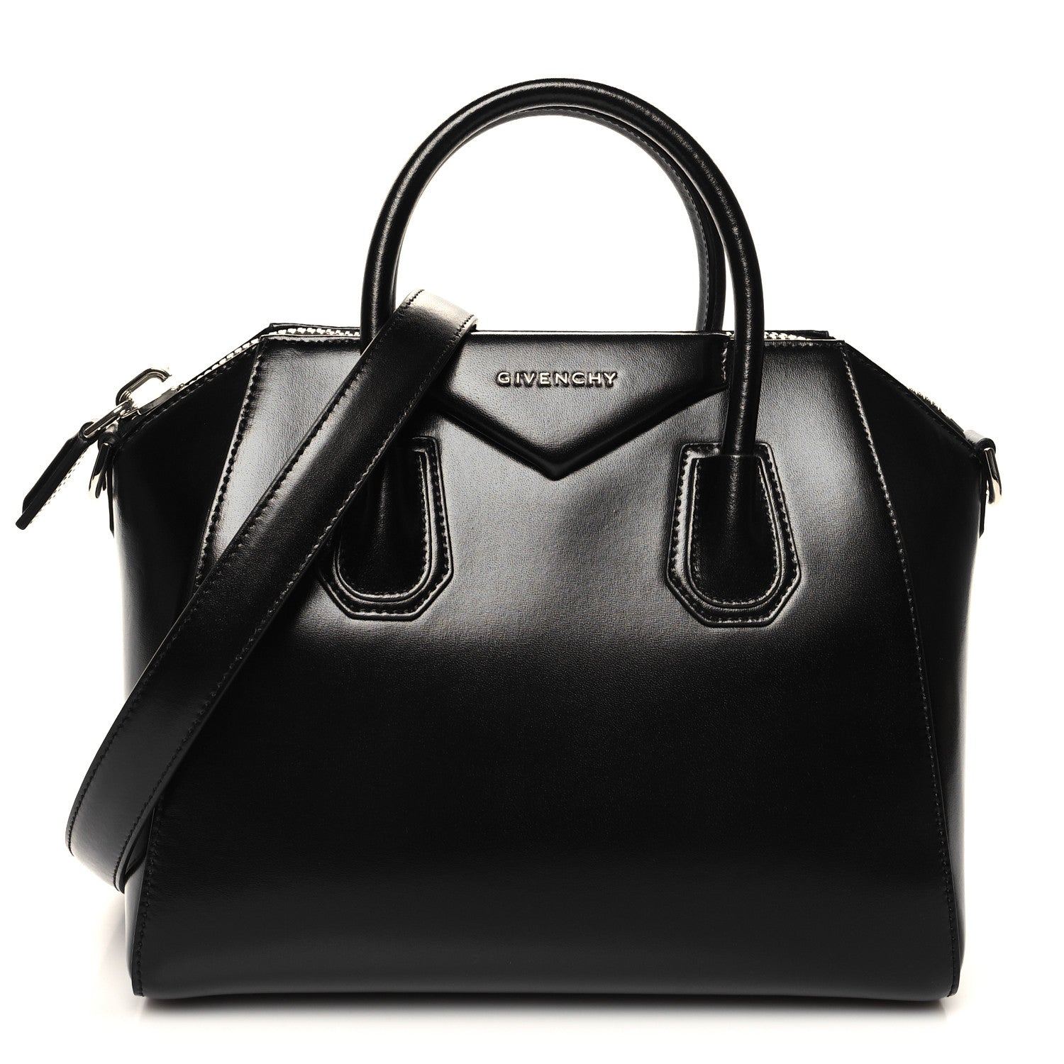 Givenchy Shiny Lord Calfskin Small Antigona Black 1 of 10