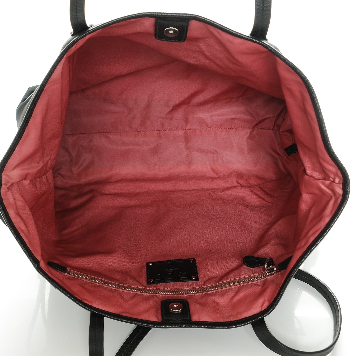 Prada Saffiano Tessuto Nylon Tote Nero Black 5 of 6