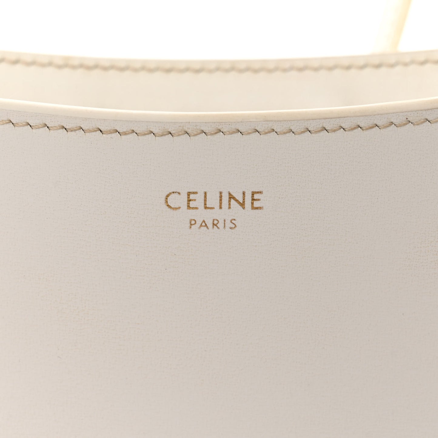 Shiny Calfskin Medium Croque Bag Artic White