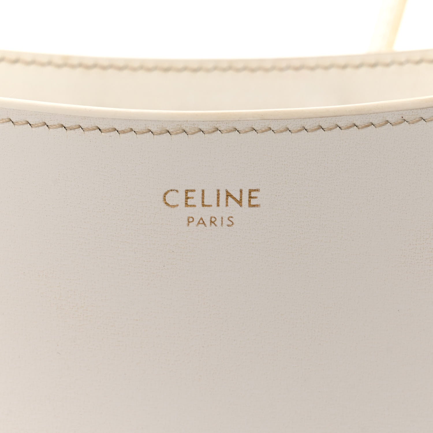 Celine Shiny Calfskin Medium Croque Bag Artic White 6 of 9