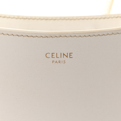 Celine Shiny Calfskin Medium Croque Bag Artic White 6 of 9