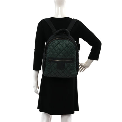 Chanel Nylon Quilted Coco Cocoon Backpack Khaki Black 2 of 9