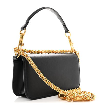 Valentino Garavani Calfskin Vlogo Small Loco Shoulder Bag Black 3 of 10