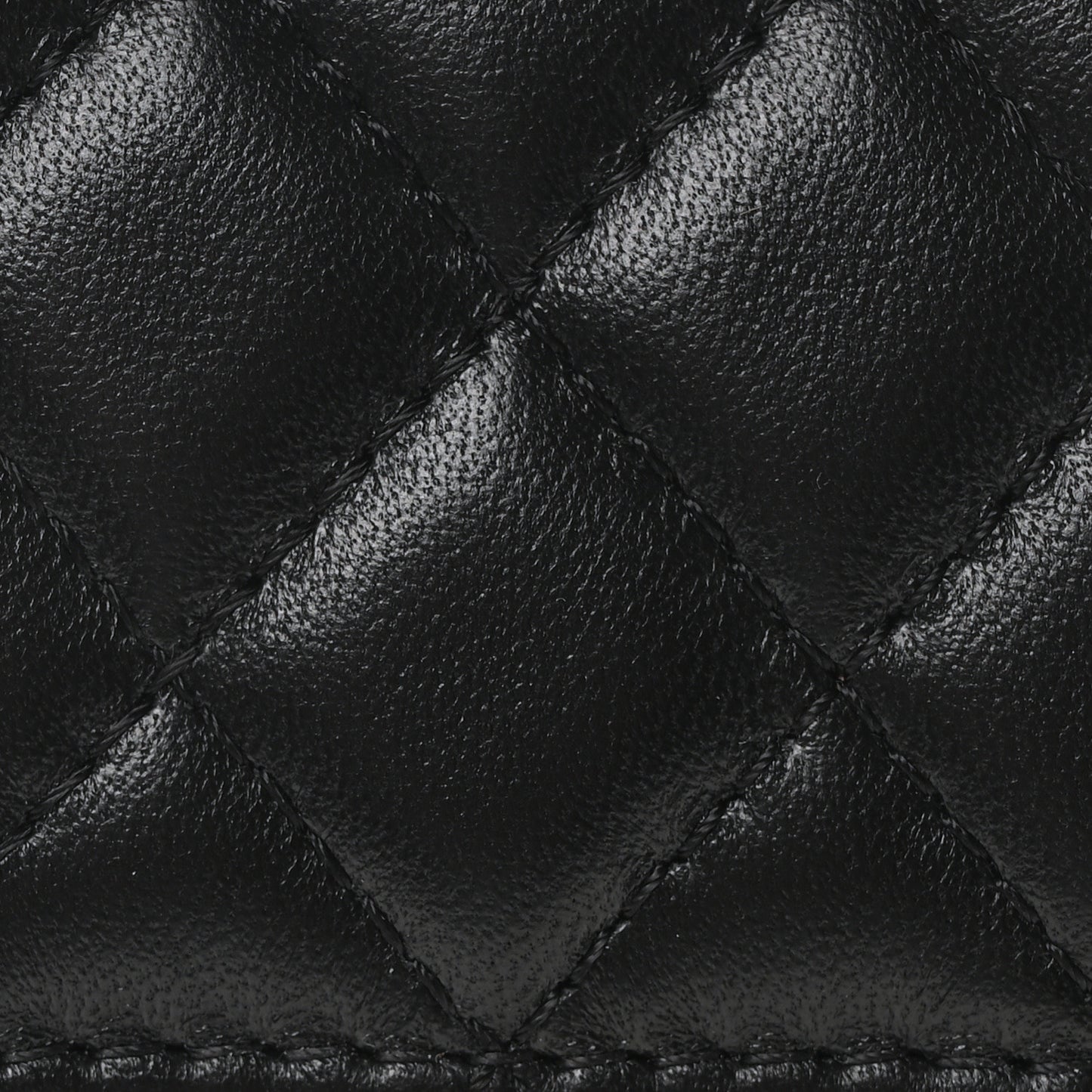 Lambskin Quilted CC In Love Heart Bag Black