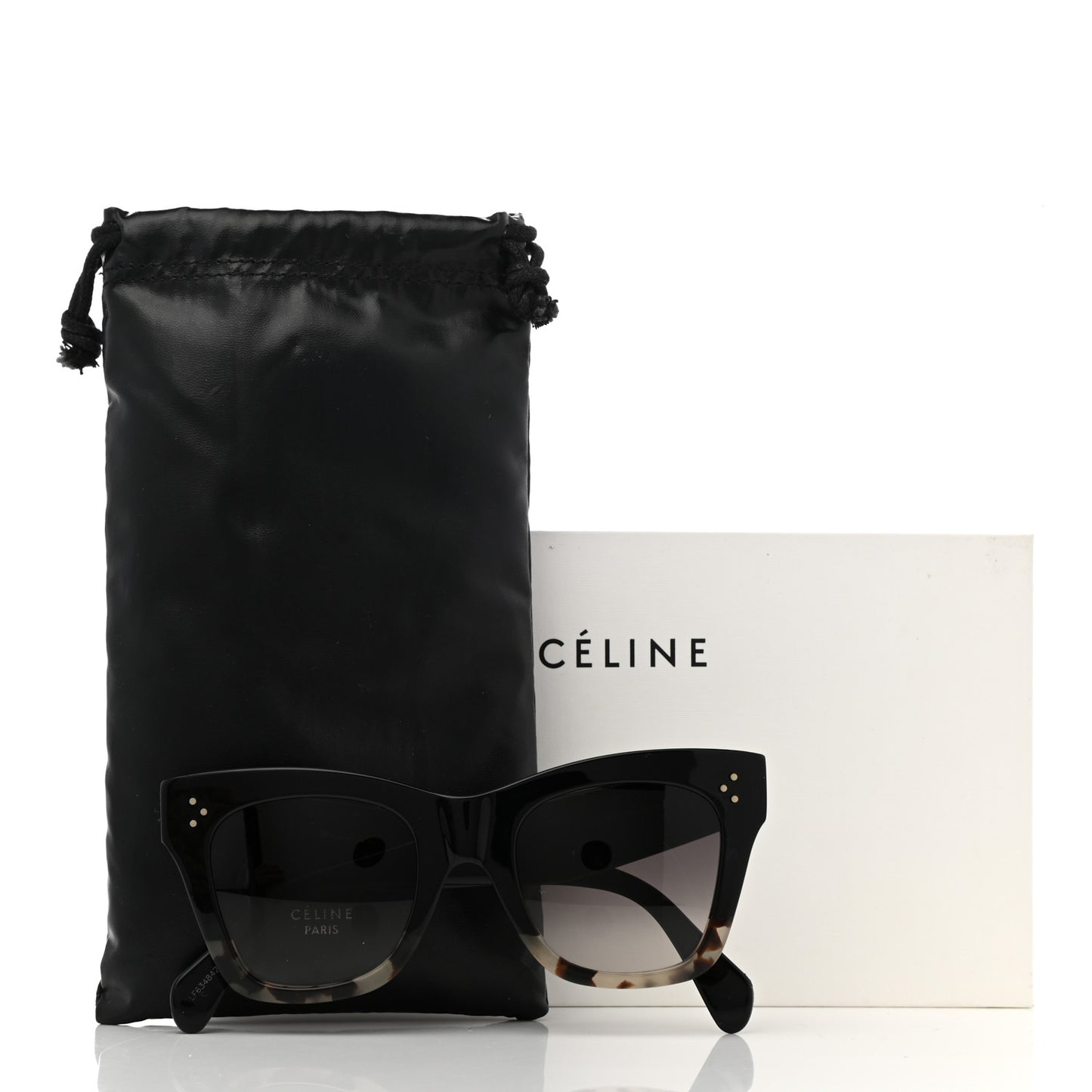 Acetate Cat Eye Sunglasses CL40004I Havana Black