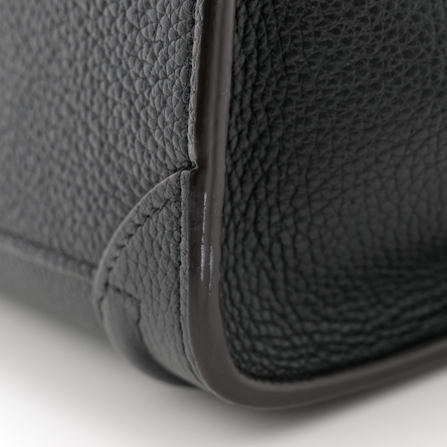 Celine Drummed Calfskin Nano Luggage Black 11 of 13