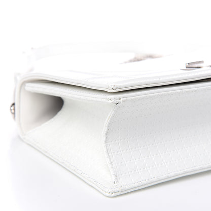 Christian Dior Patent Micro-Cannage Small Diorama Flap Bag White 7 of 10