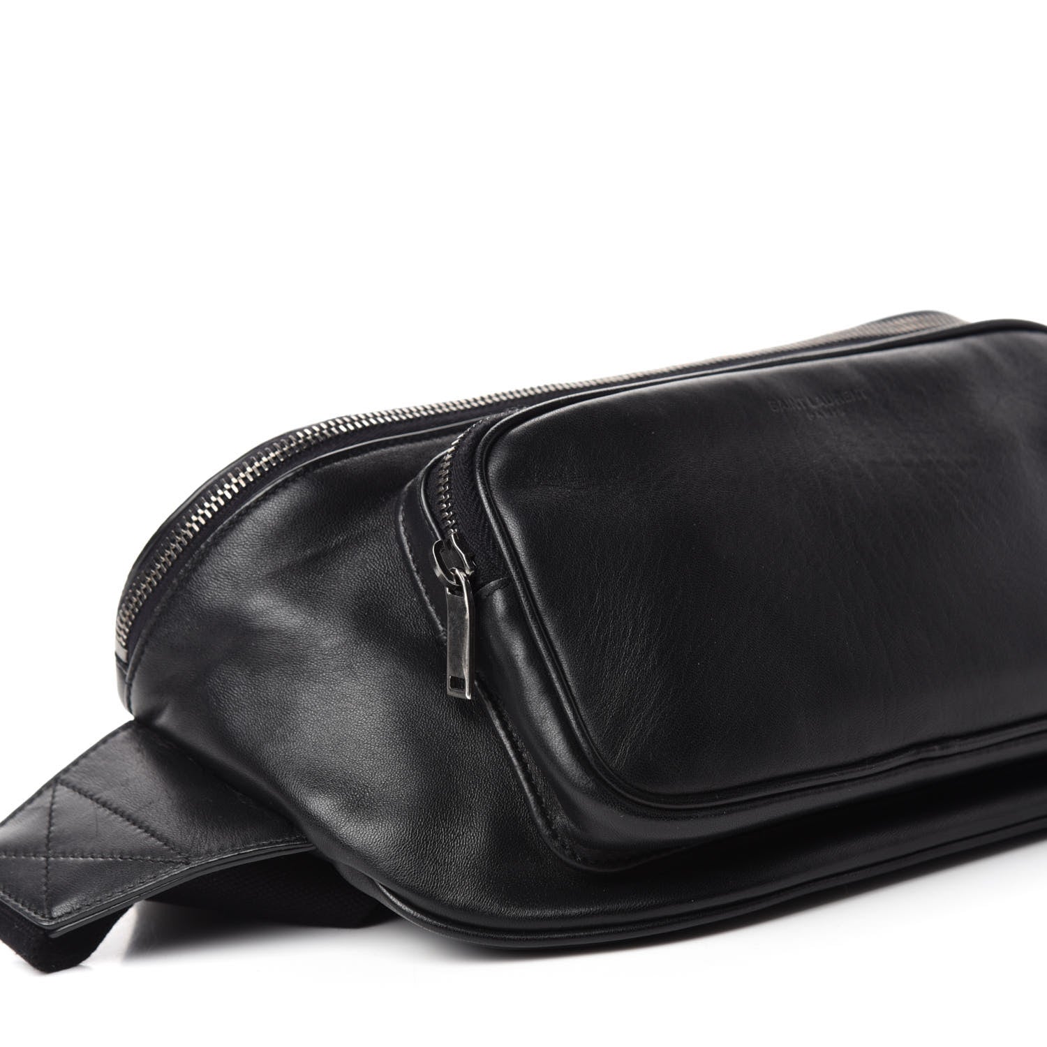 Saint Laurent Lambskin Subway Belt Bag Black 7 of 11
