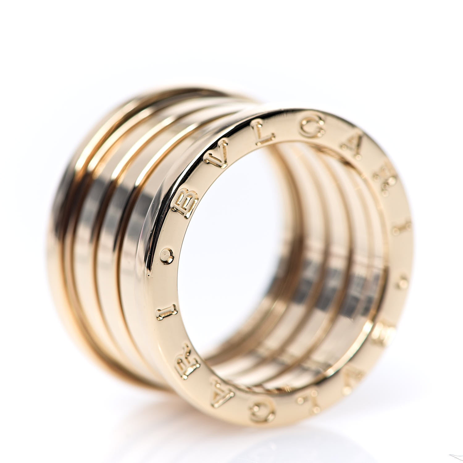 Bulgari 18K Yellow Gold B.Zero1 Five-Band Anniversary Ring 52 6 3 of 5