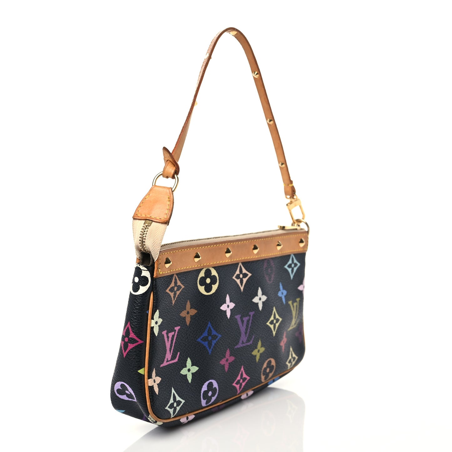 Monogram Multicolor Pochette Accessories Black