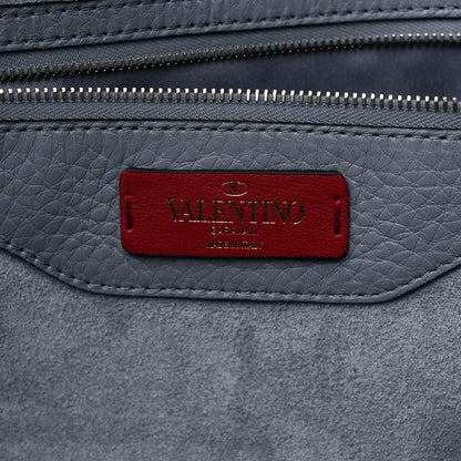 Valentino Garavani Grained Calfskin Rockstud Shoulder Tote Niagara 6 of 8