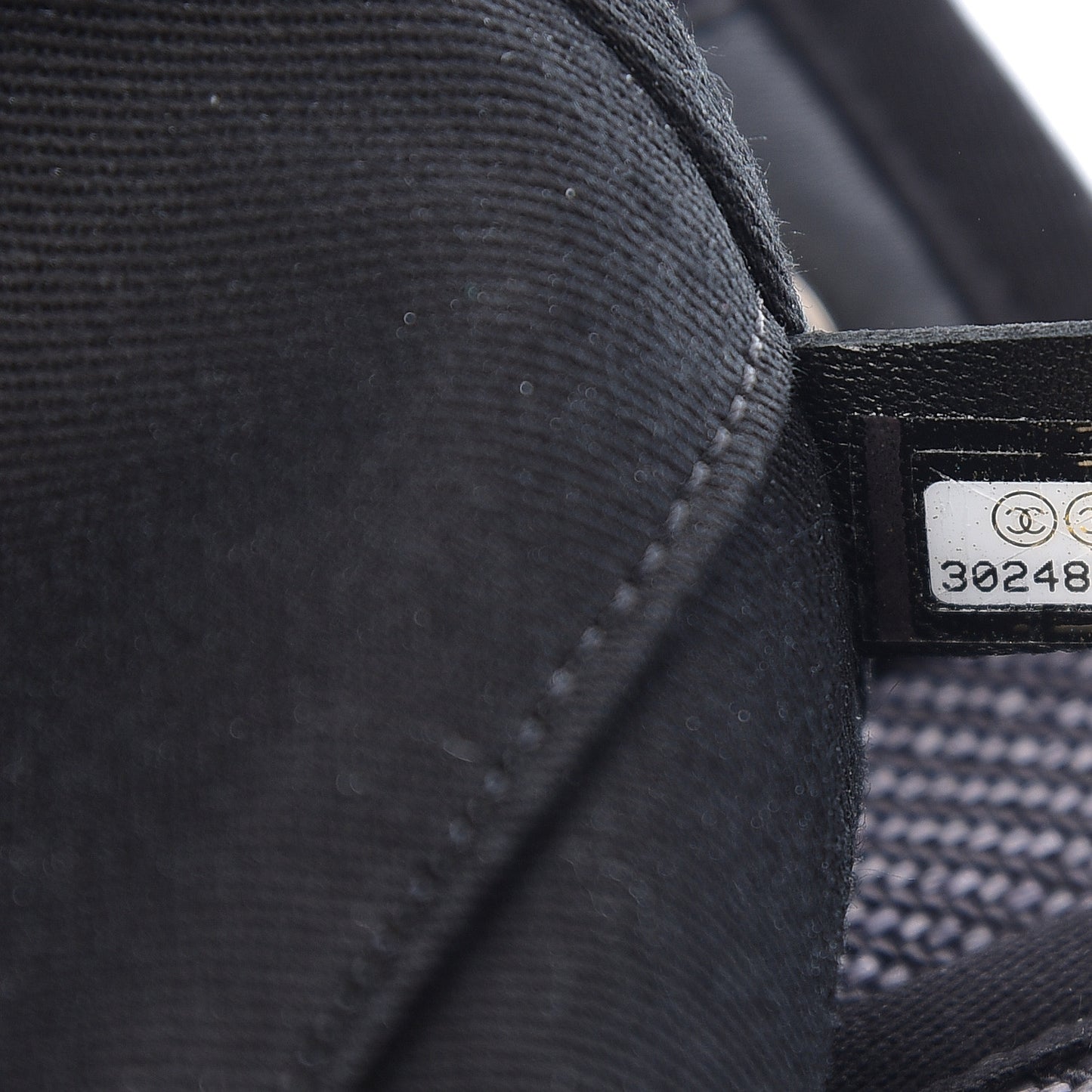 Mixed Fibers Calfskin Small Deauville Tote Black