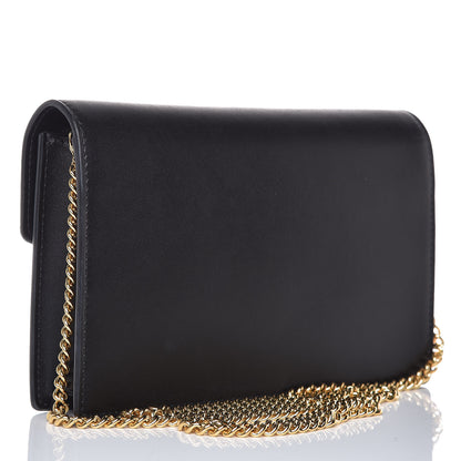 Fendi Vitello Liberty Lucido F is Fendi Medium Envelope Wallet on Chain Black 3 of 8