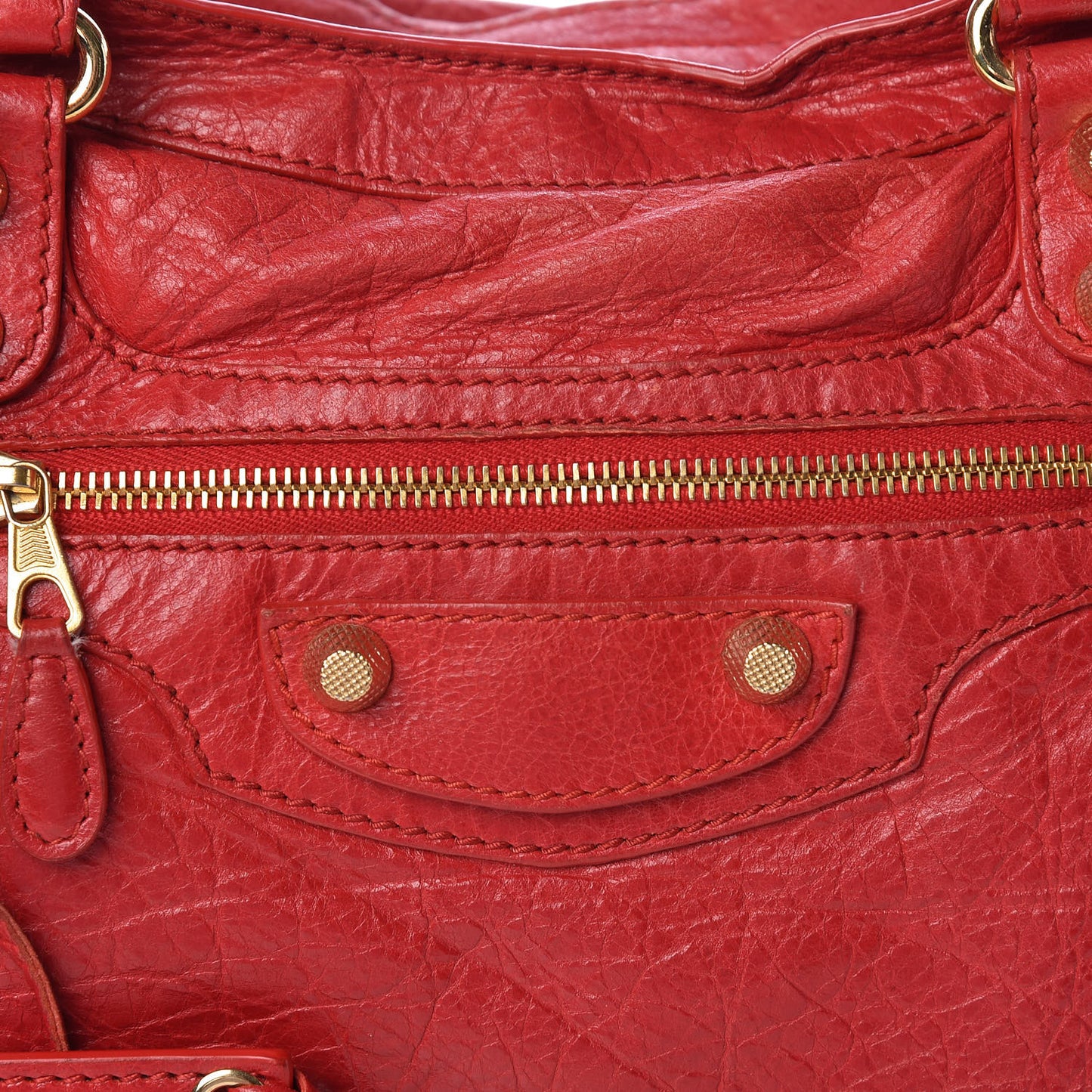 Agneau Giant 12 Gold Hardware City Rouge Cardinal