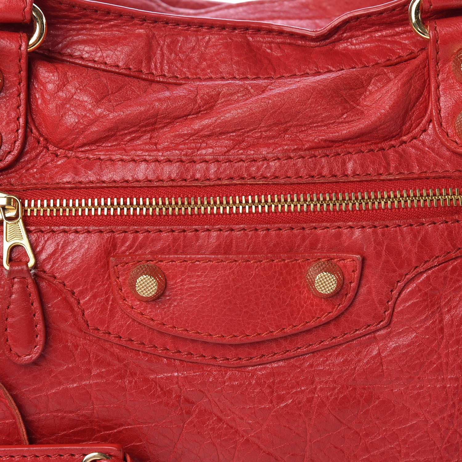 Balenciaga Agneau Giant 12 Gold Hardware City Rouge Cardinal 8 of 12
