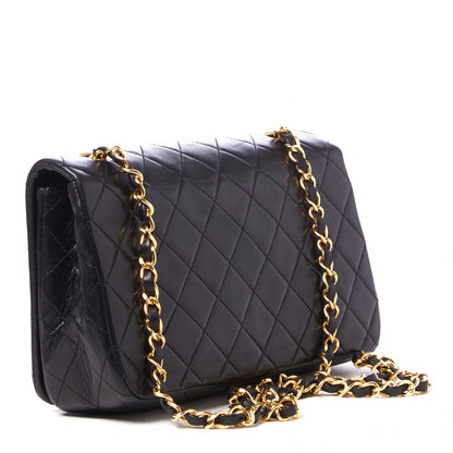 Chanel Lambskin Quilted Small Single Flap Bag Black 2 of 9
