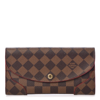 Louis Vuitton Damier Ebene Caissa Wallet Cherry 1 of 6